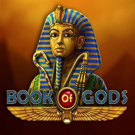 Book of Gods slot logo by BF Games at LalaBet Casino