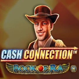 Cash Connection Book Of Ra slot logo by Novomatic at LalaBet Casino