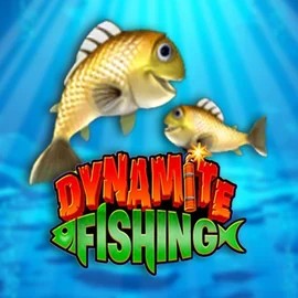 Dynamite Fishing slot logo by Inspired Gaming at LalaBet Casino