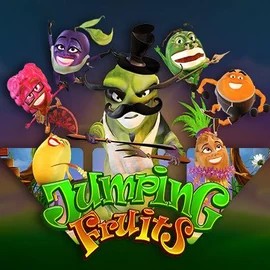 Jumping Fruits online game logo by Wazdan on lala-casino.net