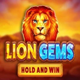 Lion Gems Hold and Win logo by Playson at LalaBet Casino