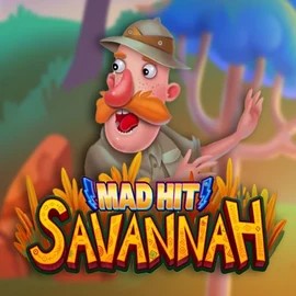 Mad Hit Savannah slot logo by RubyPlay at LalaBet Casino