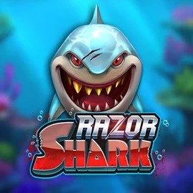 Razor Shark slot logo by Push Gaming at LalaBet Casino